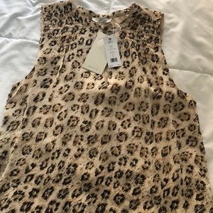 Joie sleeveless leopard print